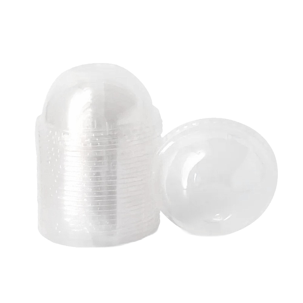 Coperchi a cupola senza foro compostabili  per bicchieri da 400-500 ml 50 pz - immagine 2