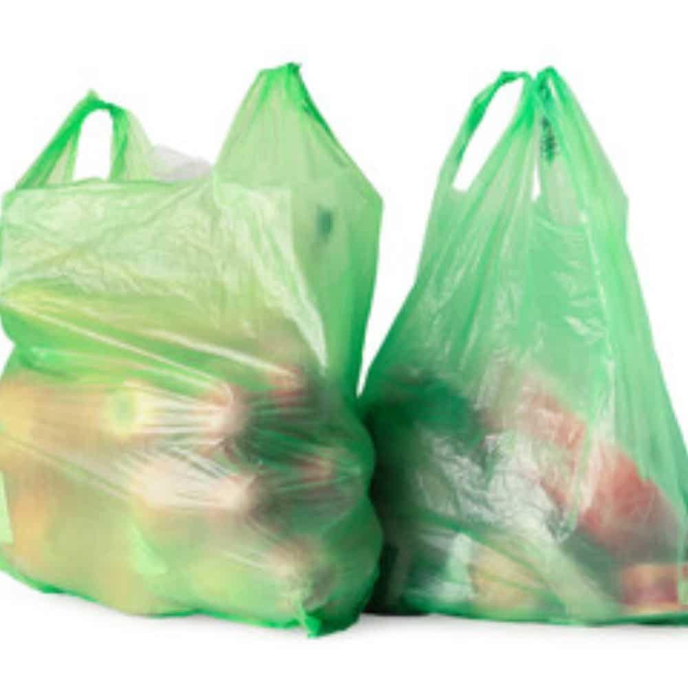 Shopper maxi verdi biodegradabili e compostabili, plastic free