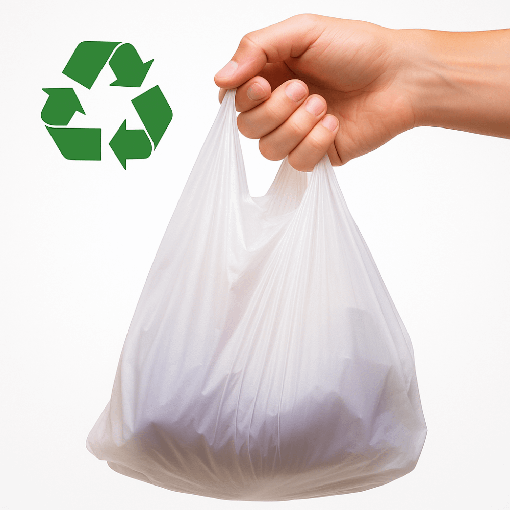 Sacs à provisions de taille moyenne en Materbi 30+18x53 cm, idéals pour un transport écologique et pratique.