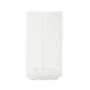 Sacs alimentaires transparents en Natureflex compostables 60+50x200 mm pour emballage alimentaire 100 pièces