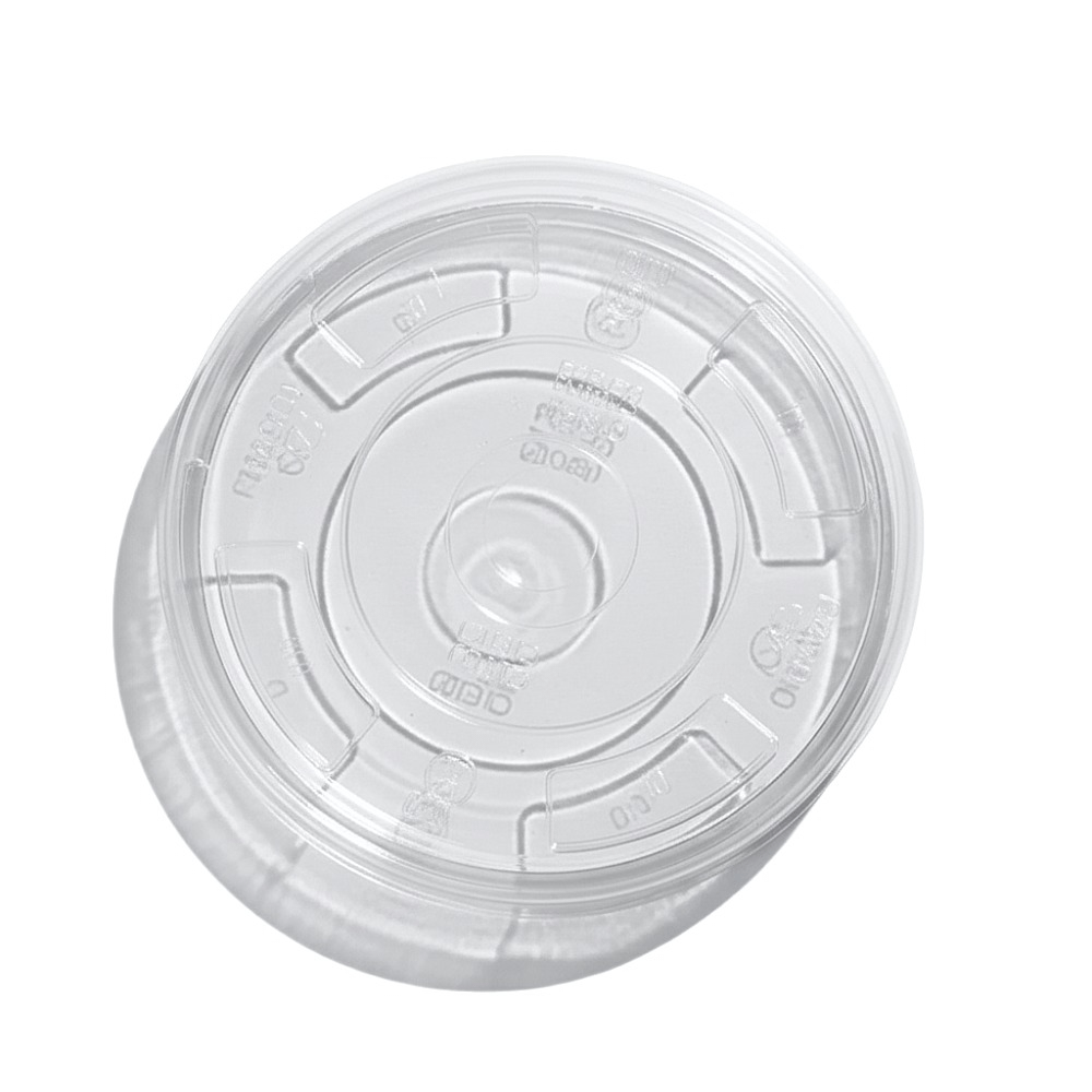 Coperchi piatti con foro compostabili per bicchieri da 400-500 ml 50 pz