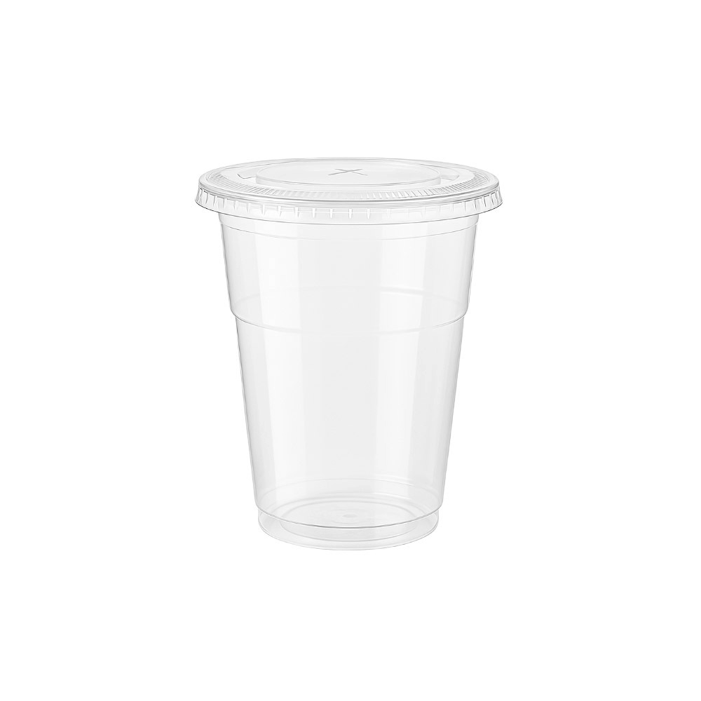 Bicchieri trasparenti compostabili 300 ml.