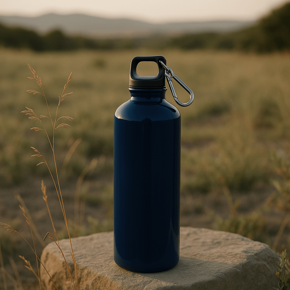 Bottiglia in alluminio ml 750 blu - immagine 2