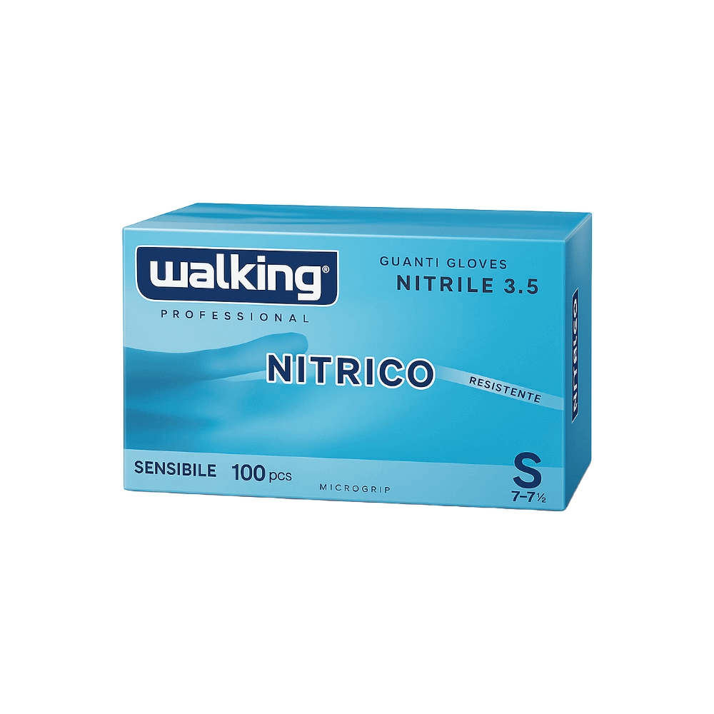 Guanto nitrile monouso blu taglia S