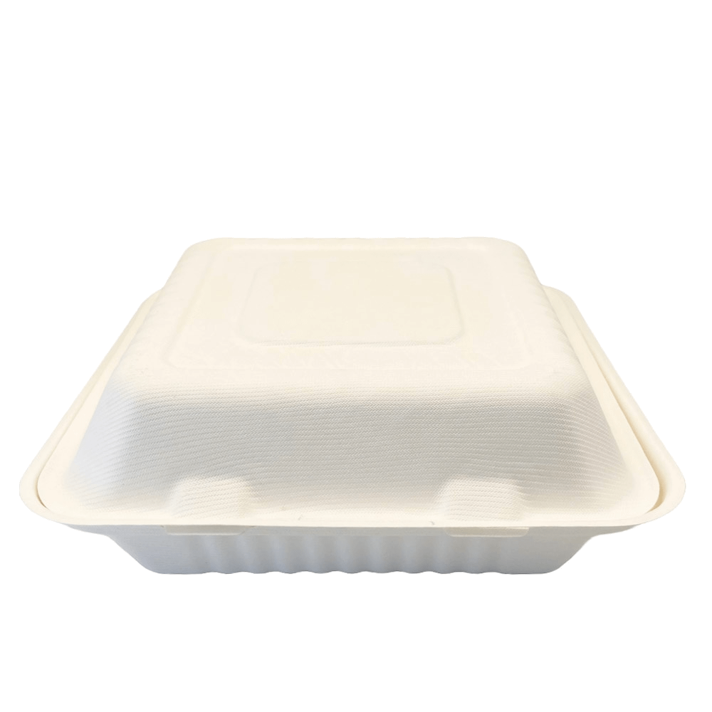 Contenitori asporto tre scomparti con coperchio 100 pz