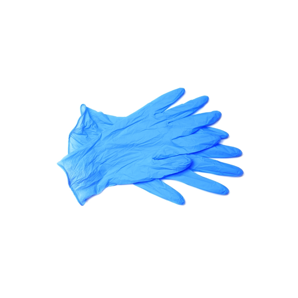 Guanti in nitrile monouso blu taglia S