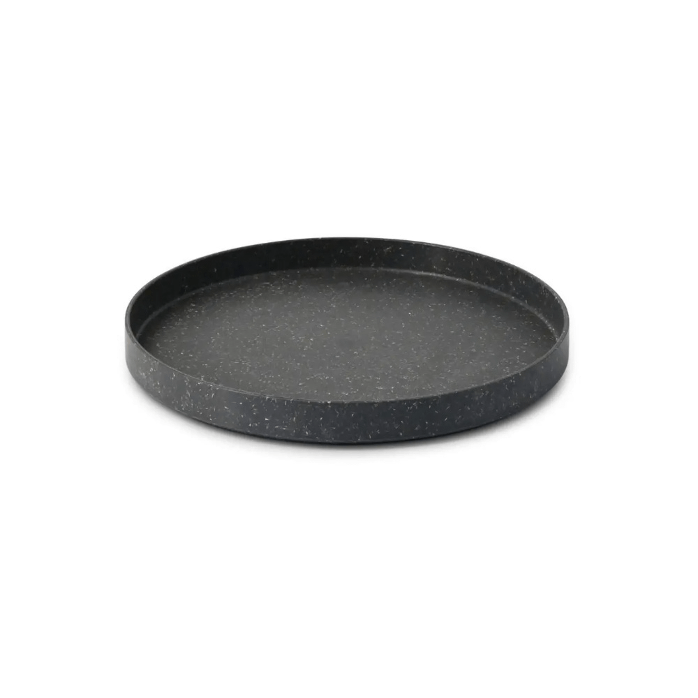 Piatti plastica rigida riutilizzabili grigi 20 cm