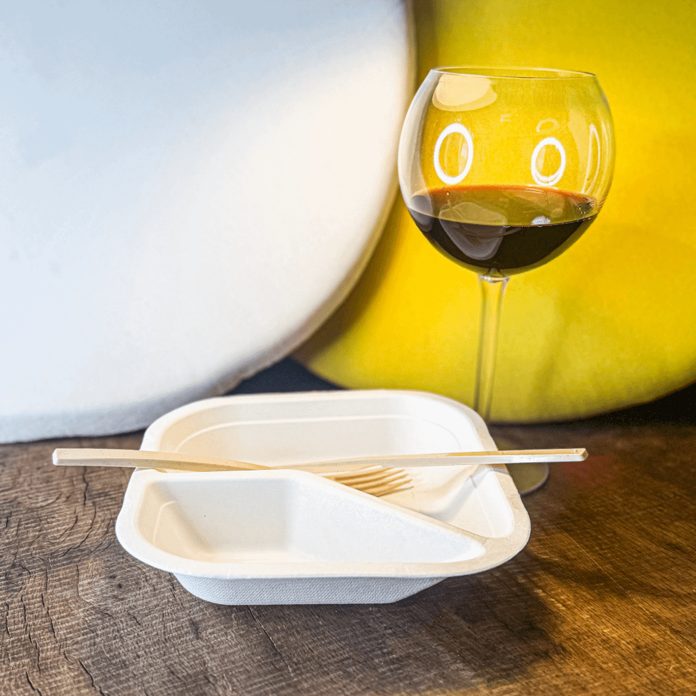 Plaques à deux compartiments thermoscellables 17x17 cm 125 pcs – Image 3