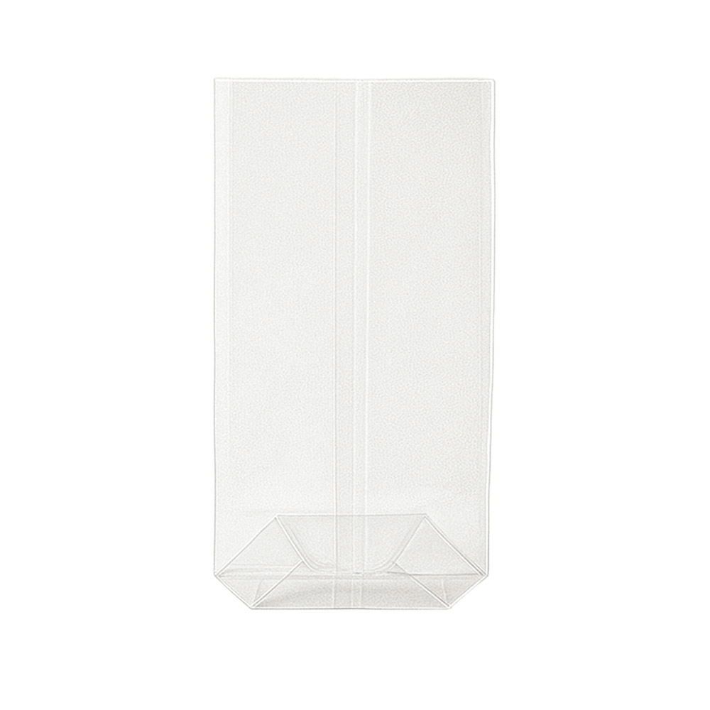 Buste trasparenti compostabili Natureflex 15x5x24 cm, confezione da 1000 pezzi.