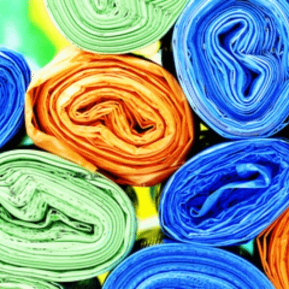 SACCHI IMMONDIZIA COLORATI GIALLI 75x105 cm cartone da 300 pz - immagine 3