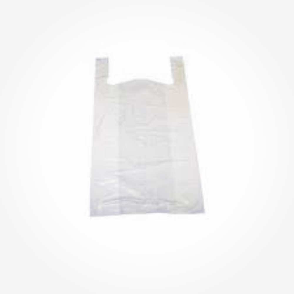 Shopper biodegradabili compostabili Mater-Bi bianca (500 unità).