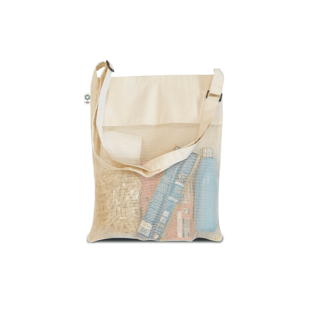 Shopper cotone biologico con tracolla