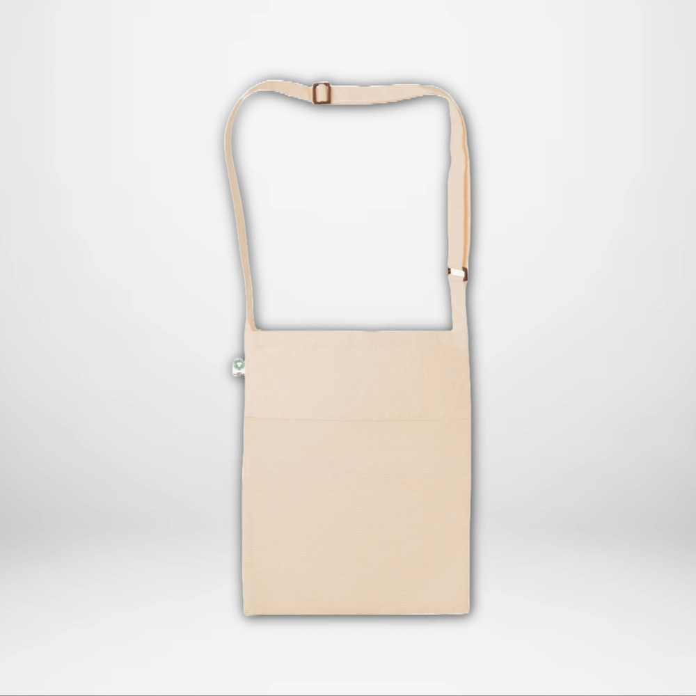 Borse in cotone biologico con tracolla lunga, resistenti e durevoli