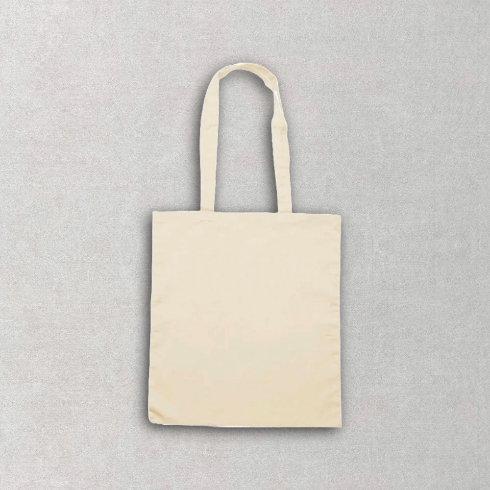 Borsa shopper cotone naturale manici lunghi