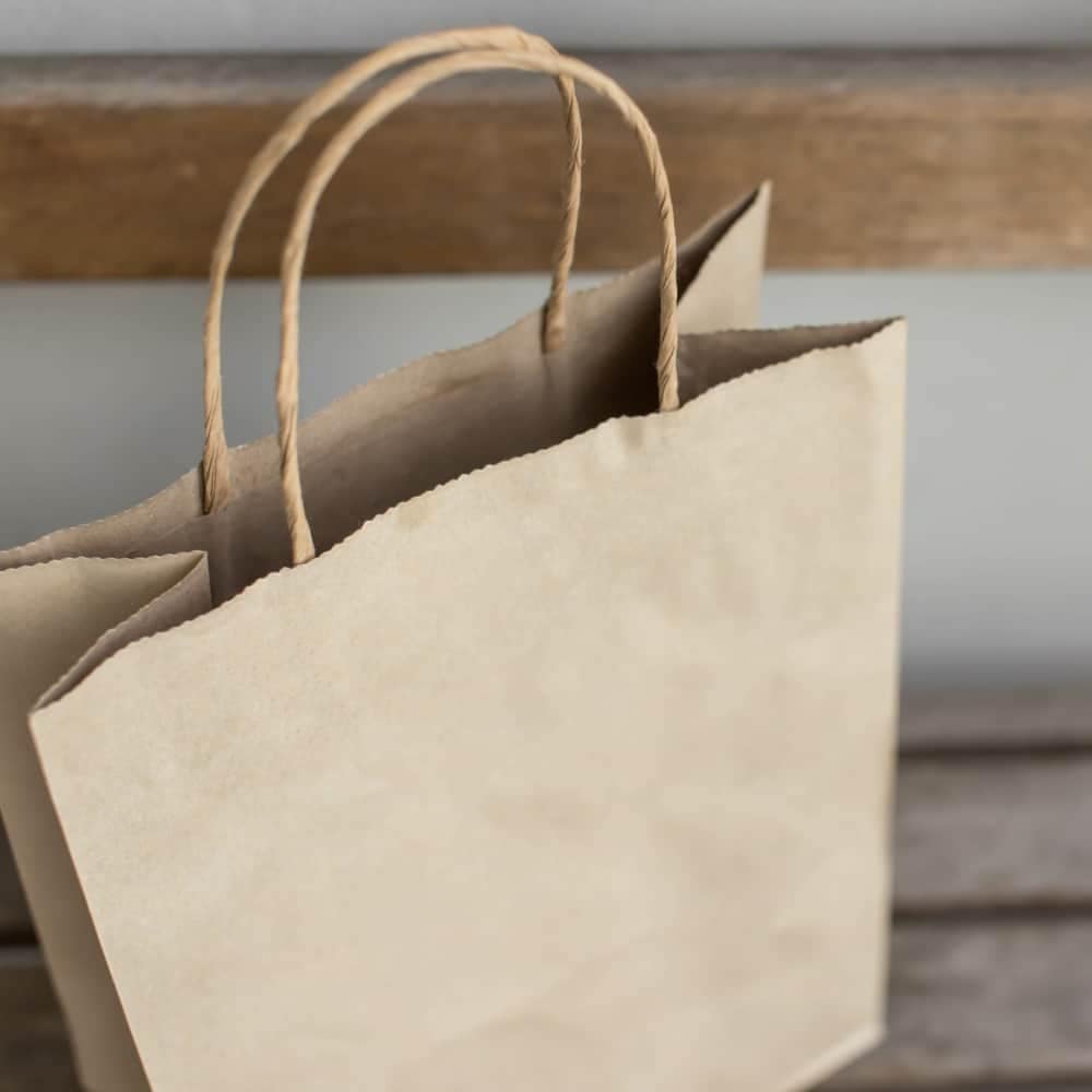Shopper in carta avana ecologici, plastic free e sicuri