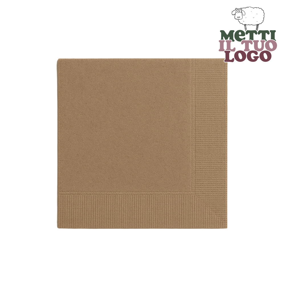 Tovagliolini personalizzati bar tortora 25x25 cm