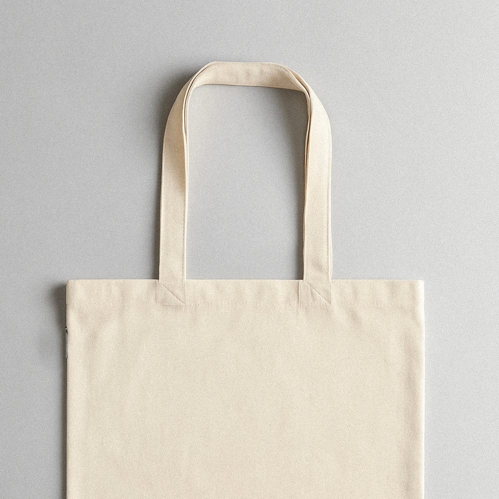 Sacs shopper en coton à longues poignées 38x42 cm 10 pcs – Image 3