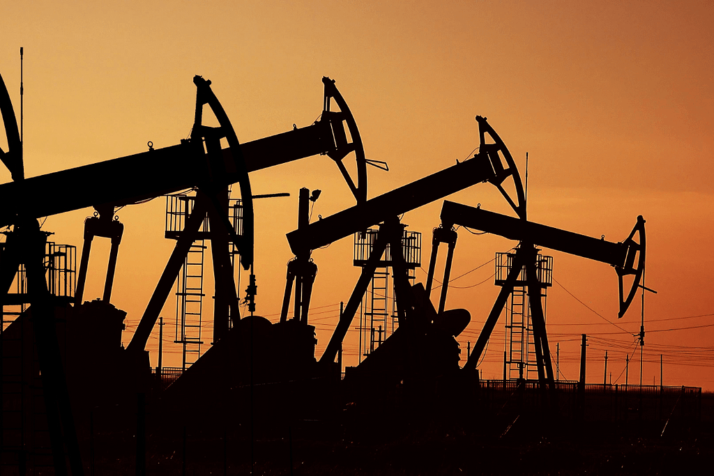 Estrazione petrolifera, fonte per la plastica dei bicchieri monouso.