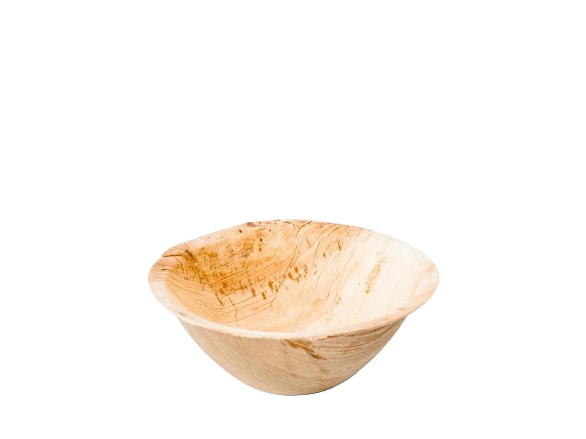 Bols compostables en feuilles de palmier naturels et élégants pour aliments chauds et froids