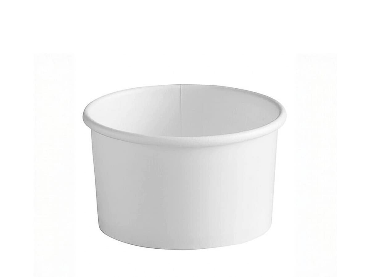 Coupes de glace compostables en PLA et pulpe de cellulose pour un service écologique