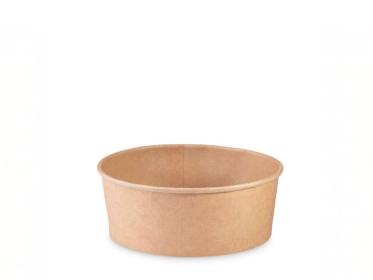 Bols à poke en carton compostable avec couvercle, pour salades et plats frais