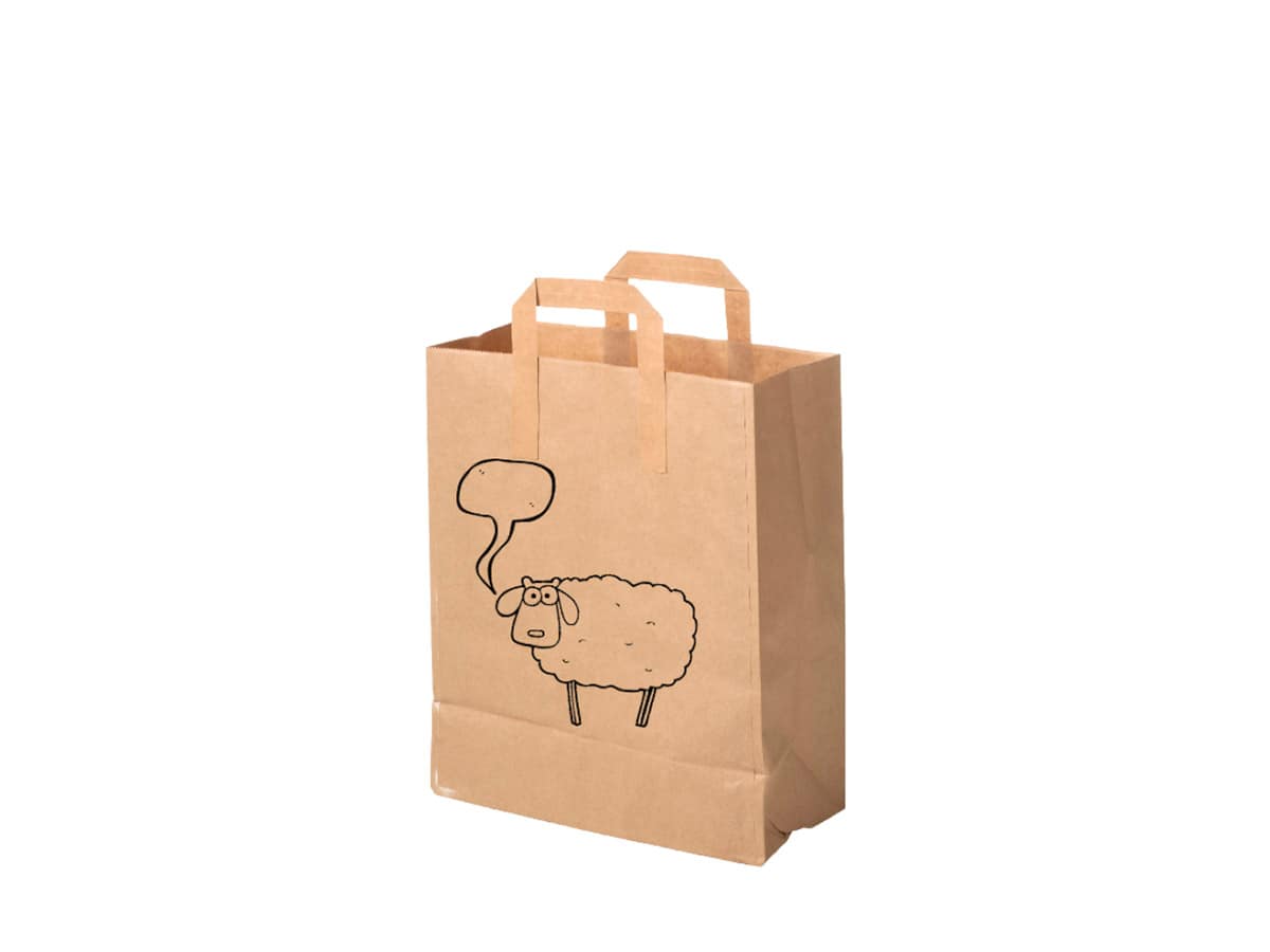 Sacs à provisions personnalisés compostables avec logo pour promotion d’entreprise