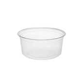 100 bicchieri in plastica trasparente con coperchio, 250 ml, ideali per dessert, condimenti, gelatine, parfait, perfetti per matrimoni e feste di compleanno