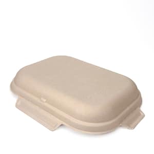 Couvercle en pâte à papier pour bacs à matières compostables