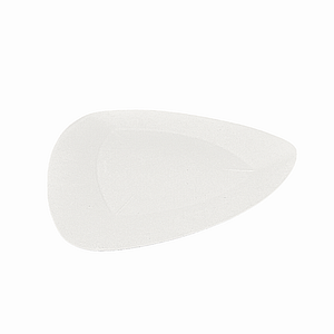 Assiettes jetables triangulaires élégantes en cellulose et PLA, lot de 100, compostables.