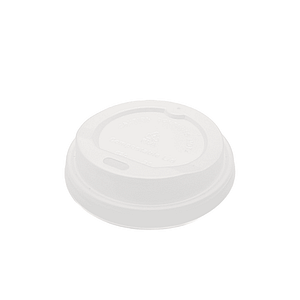 Couvercles en CPLA pour gobelets 180|250 ml, lot de 100, compostables.