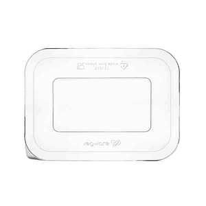 Couvercles transparents barquettes 1800ml - Lot de 100, visibilité optimale