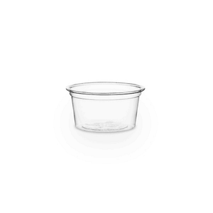 Petit gobelet porte-sauce en PLA 15 ml, compostable et biodégradable, ø 4,5 cm