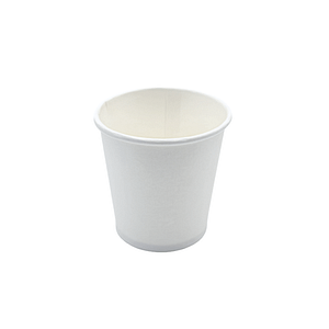 Petits gobelets en papier 115 ml avec revêtement à base aqueuse, lot de 50, compostables.