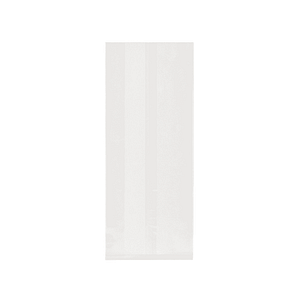 Petits sachets alimentaires transparents en NatureFlex™ 80+50×250 mm, compostables et biodégradables.