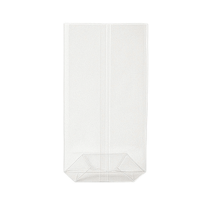 Sac alimentaire sous vide compostable gaufré 20x24 cm, certifié Uni EN 13432, sans plastique, adapté au contact alimentaire.