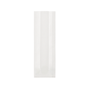Sac à dragées transparent compostable 7x21 cm Natureflex™, certifié Uni EN 13432, sans plastique, adapté au contact alimentaire.