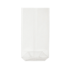 Sac à légumes secs Natureflex™ respectueux de l'environnement 110+60x340 mm, certifié Uni EN 13432, sans plastique, adapté au contact alimentaire.
