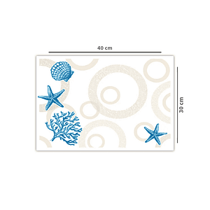 Sets de table 30x40 cm motif marin sea fantasy.