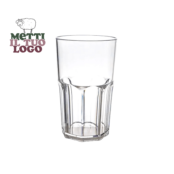 Bicchieri da cocktail personalizzati in policarbonato, 350 ml, con logo.