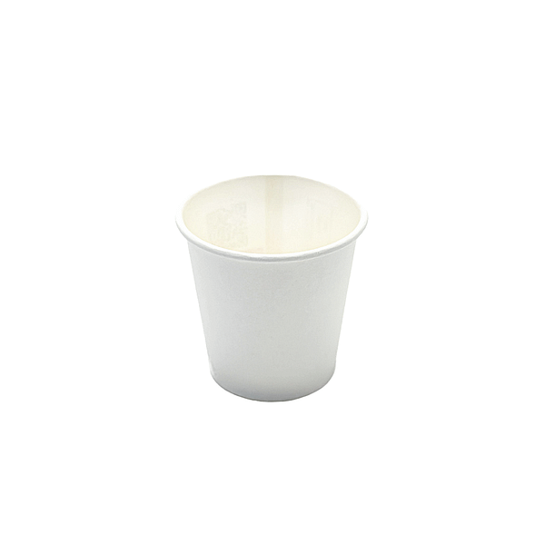 Bicchierini caffè compostabili 75 ml in cartoncino e PLA - confezione da 100 pezzi.
