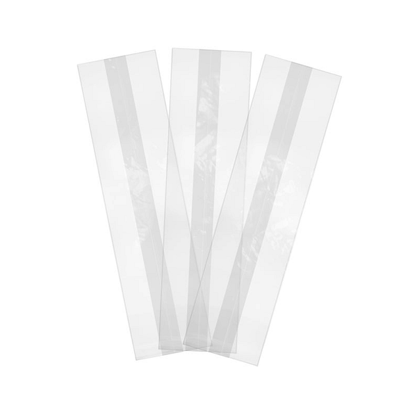 Bustina compostabile trasparente in Natureflex™ 10x5x35 cm, per uso alimentare