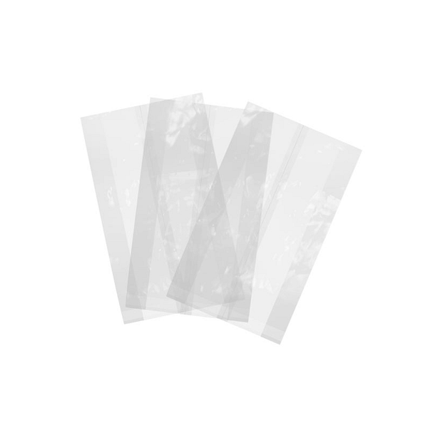 Bustine trasparenti biodegradabili Natureflex™ 120+70x380 mm, confezione da 100 pz