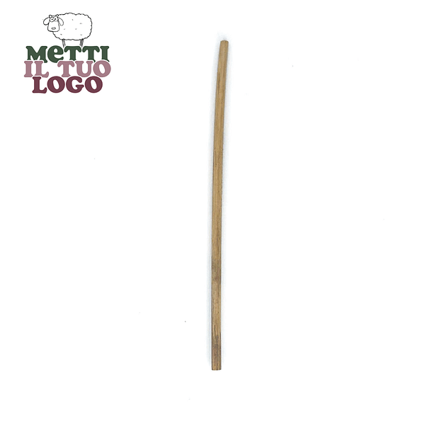 Cannucce in paglia personalizzate da 15 cm, 350 pezzi, ecologiche e compostabili.