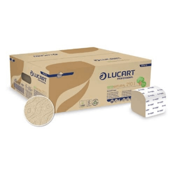 Carta igienica interfogliata avana per dispenser (40 confezioni).