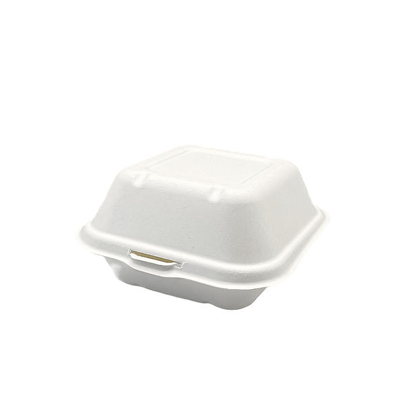 Contenitori asporto compostabili 12x12 cm in cellulosa e PLA - confezione da 125 pezzi.