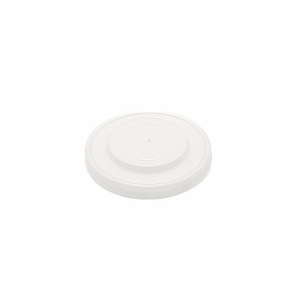 Coperchi compostabili in CPLA per bicchierini da caffè 80 ml, confezione da 100 pezzi.