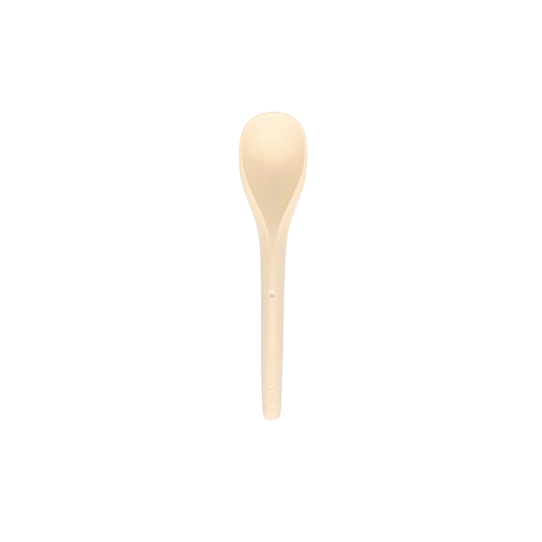 Cucchiaio dessert bioplastica 12cm, compostabile e biodegradabile.