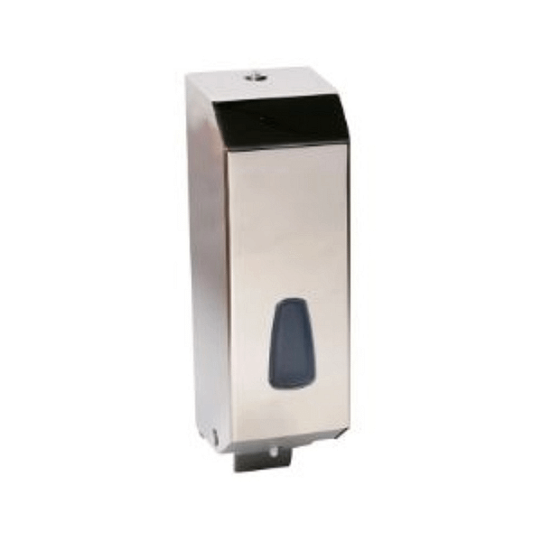 Distributore sapone con leva in acciaio inox