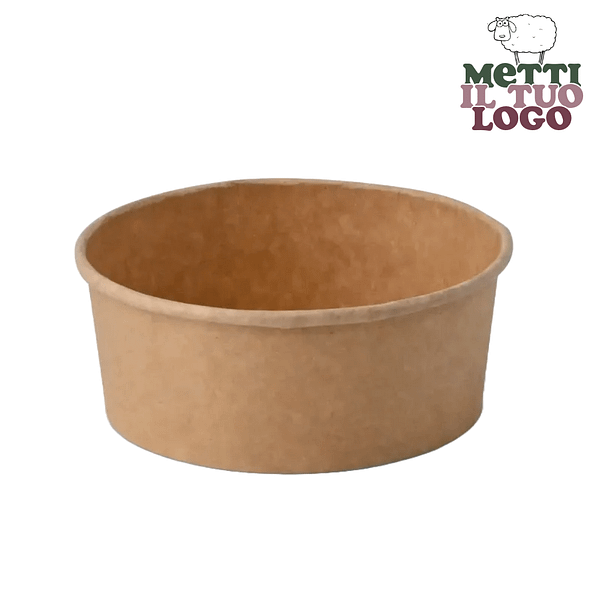 Insalatiera personalizzata compostabile avana 750ml