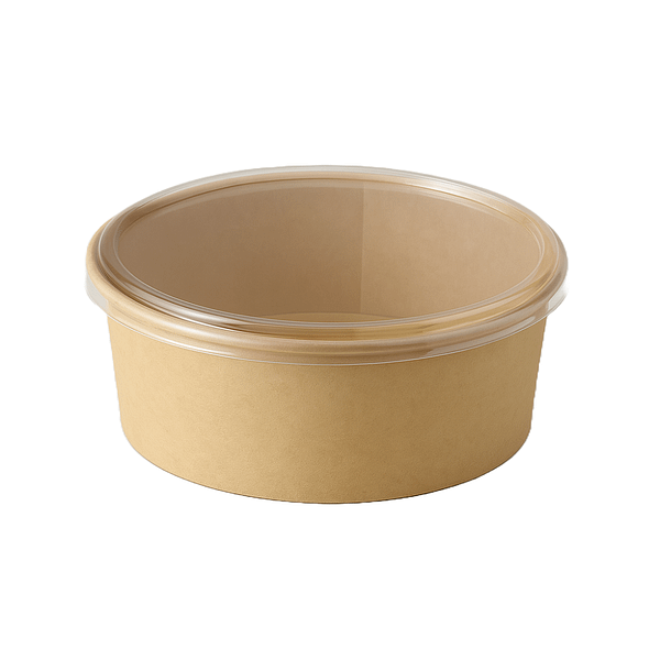 Insalatiere poke compostabili con coperchio 1200 ml